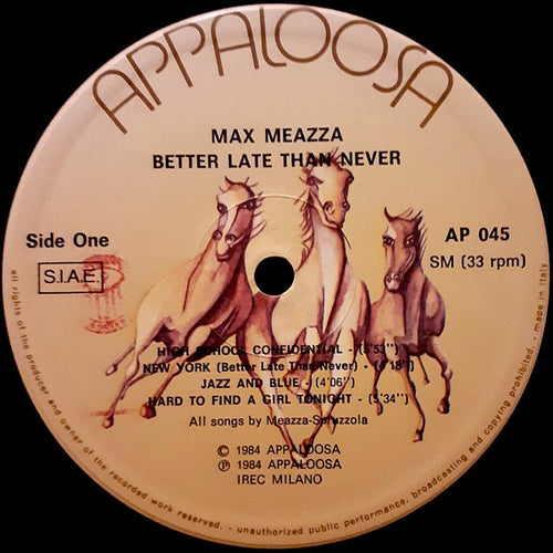 Better Late Than Never // Max Meazza